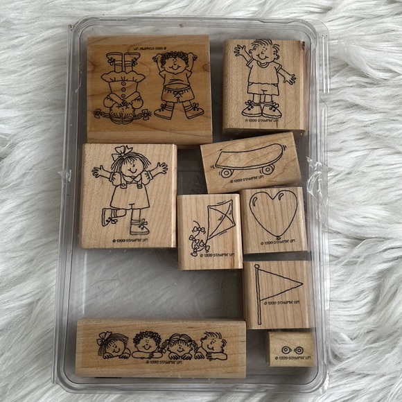Stampin UP Rubber Stamps Kids at Play  1999 ~Retired - Picture 7 of 7